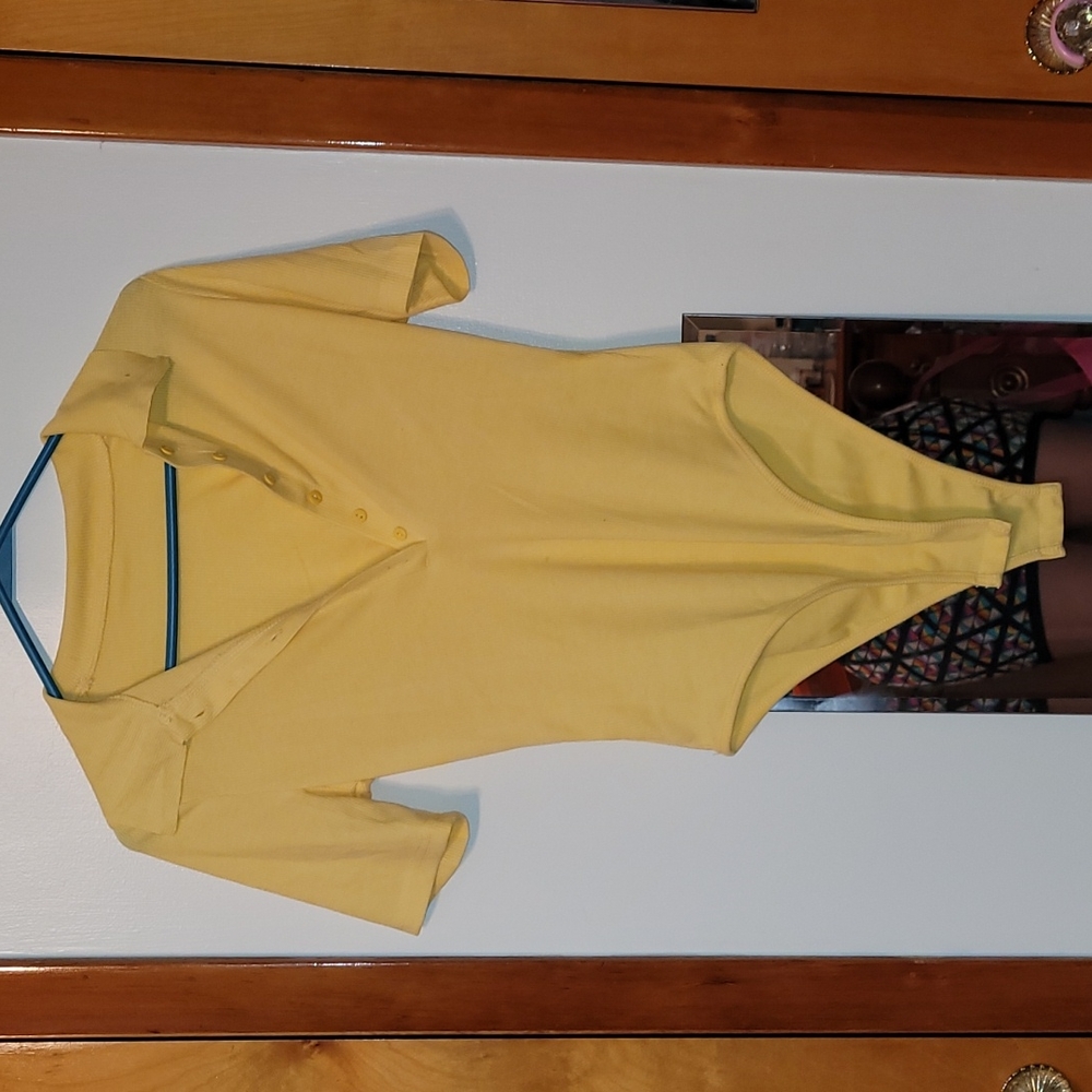 Yellow bodysuit from Shein size L